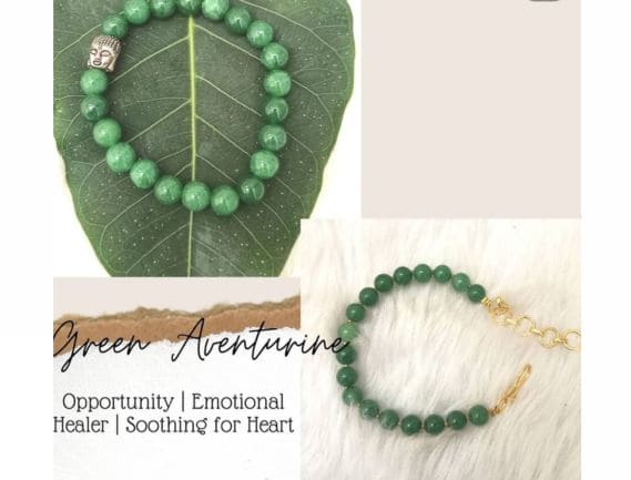 Manufacturer, Exporter, Importer, Supplier, Wholesaler, Retailer, Trader of Green Aventurine Bracelet in Noida, Uttar Pradesh, India.